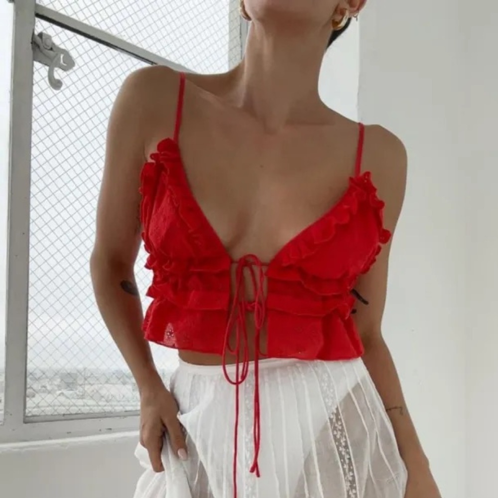 Rumored Rosie Top in Firecracker